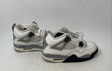 Load image into Gallery viewer, Nike Kids Air Jordan 4 Retro IB4171-100 White Black Sneaker Shoes Size 4Y
