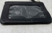 Load image into Gallery viewer, Lululemon Womens Black Leather Zipper ID Window Card Holder Coin Wallet
