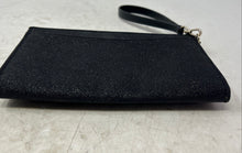 Load image into Gallery viewer, Kate Spade New York Womens Black Logo Glitter Credit Card Slot Wristlet Wallet
