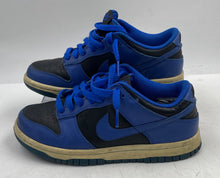 Load image into Gallery viewer, Authentic Nike Boys Dunk Low CW1590-001 Blue Black Lace-Up Sneaker Shoes Sz 4.5Y
