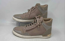 Load image into Gallery viewer, Aldo Mens Gold Taupe Rhinestone Round Toe High Top Sneaker Shoes Size 9
