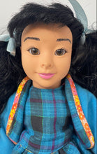 Load image into Gallery viewer, Children Of America Doll Mia Long Rooted Black Hair Brown Eyes Fashion Doll

