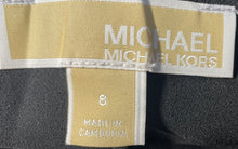 Load image into Gallery viewer, Michael Kors Womens Black Slash Pocket Flat Front Tapered Leg Dress Pants Size 8
