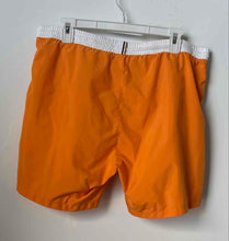 Load image into Gallery viewer, Hugo Boss Mens Orange Elastic Waist Drawstring Swim Trunks Shorts Size Medium
