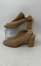 Load image into Gallery viewer, Cole Haan Womens Callista Beige Peep Toe Block Heel Slingback Sandals Size 10B
