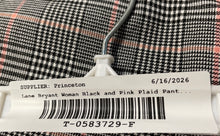 Load image into Gallery viewer, Lane Bryant Mens Black Pink Plaid Print Straight Leg Ankle Pant Size 14
