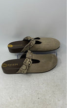 Load image into Gallery viewer, Guess Womens Brown Taupe Suede Round Toe Slip-On Clog Sandals Size 8M
