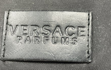 Load image into Gallery viewer, Versace Parfums Womens Black Pockets Zip Top Lined Travel Duffle Bag Damaged
