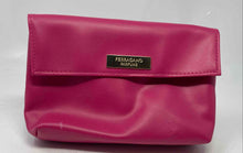 Load image into Gallery viewer, Ferragamo Parfums Womens Pink Travel Cosmetic Makeup Bag Stained
