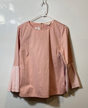 Load image into Gallery viewer, Ted Baker Womens Jesieh Pink Long Bell Sleeve Crew Neck Blouse Top Size 3
