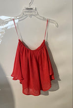 Load image into Gallery viewer, Express Womens Orange Short Sleeve Off-The-Shoulder Bandeau Blouse Top No Size
