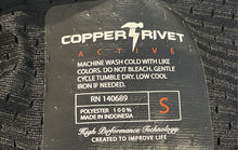 Load image into Gallery viewer, Copper Rivet Mens Black Chicago Patch Button Front Baseball Jersey Size Small
