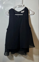 Load image into Gallery viewer, BCBGeneration Womens Black Round Neck Sleeveless Tiered Blouse Top Size Large
