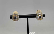 Load image into Gallery viewer, Authentic Swarovski Women's Gold-Tone Pavé Earrings
