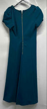 Load image into Gallery viewer, Calvin Klein Womens Dark Teal Short Sleeve Back Zip A-Line Dress Size 6
