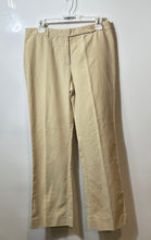 Load image into Gallery viewer, Michael Kors Womens Beige Regular Fit Flat Front Wide-Leg Dress Pants Size 10
