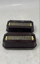 Load image into Gallery viewer, Sheridan Silver Co. 2-Piece Silver-Tone Brown American Victorian Shoe Brushes
