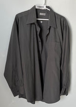 Load image into Gallery viewer, Pierre Cardin Mens Gray Long Sleeve Collared Pockets Dress Shirt Size 17

