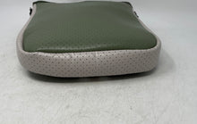 Load image into Gallery viewer, Haute Shore Womens Green White Brown Perforated Crossbody Bag
