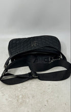 Load image into Gallery viewer, Steve Madden Womens Elodie Black Quilted Faux Leather Zip Top Crossbody Bag
