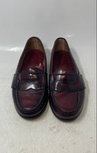 Load image into Gallery viewer, Cole Haan Mens Burgundy Leather Moc Toe Slip-On Penny Loafer Shoes Size 8
