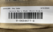 Load image into Gallery viewer, Lacoste Mens Khaki Short Sleeve Round Neck Pullover T-Shirt Size Large
