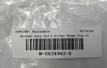 Load image into Gallery viewer, Michael Kors Kids Kory Silver Sequin Slip-On Ballet Flats Shoes Size 13
