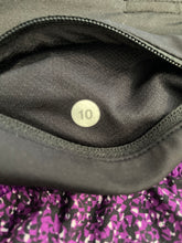 Load image into Gallery viewer, Lululemon Womens Black Purple Pace Rival Skirt II Pocket Athletic Skort Size 10
