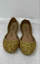 Load image into Gallery viewer, Melissa + Campana Girls Zig Zag Dark Golden Round Toe Slip-On Ballet Flats Sz 3
