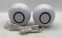 Load image into Gallery viewer, Set Of 2 Pcs Creative Pebble V3 Model MF1680 White Desktop Speakers Not Tested
