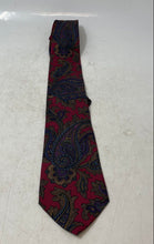Load image into Gallery viewer, Savile Row Mens Multicolor Printed Keeper Loop Adjustable Pointed Tie
