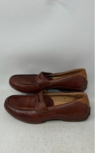 Load image into Gallery viewer, Fossil Mens Brown Leather Slip-On Moc Toe Penny Loafer Shoes Size 9.5
