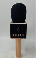 Load image into Gallery viewer, Karaoking H8 Black Portable Wireless Handheld Karaoke Microphone Not Tested
