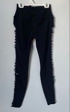 Load image into Gallery viewer, Alo Womens Black Stretch Elastic Waist Interlace Compression Leggings Size S
