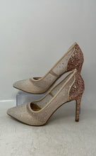 Load image into Gallery viewer, BCBGeneration Womens Hivana Pink Glitter Studded High Pump Heels Size 7.5M
