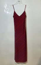 Load image into Gallery viewer, Lauren Ralph Lauren Womens Red Black Striped Spaghetti Strap Maxi Dress Size 8P
