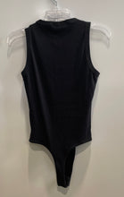 Load image into Gallery viewer, Guess Womens Black Ribbed Sleeveless Crew Neck One-Piece Bodysuit Size M
