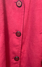 Load image into Gallery viewer, Ellen Tracy Womens Red Pockets Single Breasted Long Sleeve Pea Coat Size 14
