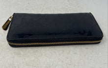 Load image into Gallery viewer, Michael Kors Womens Black Signature Print Card Slots Accordion Zip-Around Wallet
