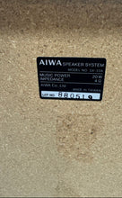 Load image into Gallery viewer, Aiwa SX-33A Black 20W 4 Ohm Home Audio 2 Pcs Speaker Not Tested
