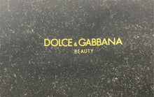 Load image into Gallery viewer, Dolce &amp; Gabbana Beauty Womens Black Velvet Zipper Cosmetic Makeup Bag Stained
