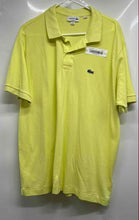 Load image into Gallery viewer, Lacoste Mens Yellow Classic Fit Short Sleeve Collared Golf Polo Shirt Size 3XL
