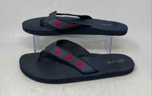 Load image into Gallery viewer, J.Crew Mens Blue Embroidered Open Toe Slip-On Flat Flip Flop Sandals No Size
