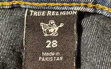 Load image into Gallery viewer, True Religion Womens Blue Stretch Denim Skinny Leg Jeans Pants Size 28

