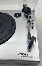 Load image into Gallery viewer, Ion Silver Black Power Play LP USB Powered LP To MP3 Turntable With Box
