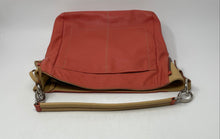 Load image into Gallery viewer, Del Giudice Roma Womens Melissa S Orange Beige Pebbled Leather Shoulder Bag
