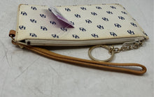 Load image into Gallery viewer, Dooney &amp; Bourke Womens Brown Ivory Signature Print Wristlet Wallet With Tag
