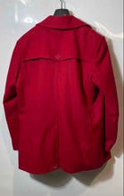 Load image into Gallery viewer, New York &amp; Company Womens Red Button Front Double-Breasted Peacoat Size XL
