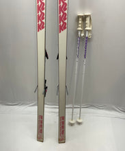 Load image into Gallery viewer, K2 Mens Ivory Salomon Easy Turn Base All-Mountain Snow Skis With Case
