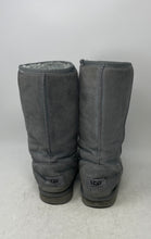 Load image into Gallery viewer, UGG Womens Classic Tall 5815 Green Suede Mid-Calf Pull-On Shearling Boots Size 6
